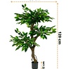 Greenmoods Kunstplant Ficus Crazy 120 cm Greenmoods Kunstplant Ficus Crazy 120 cm