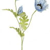 Greenmoods Kunstbloem Poppy 73 cm blauw Greenmoods Kunstbloem Poppy 73 cm blauw