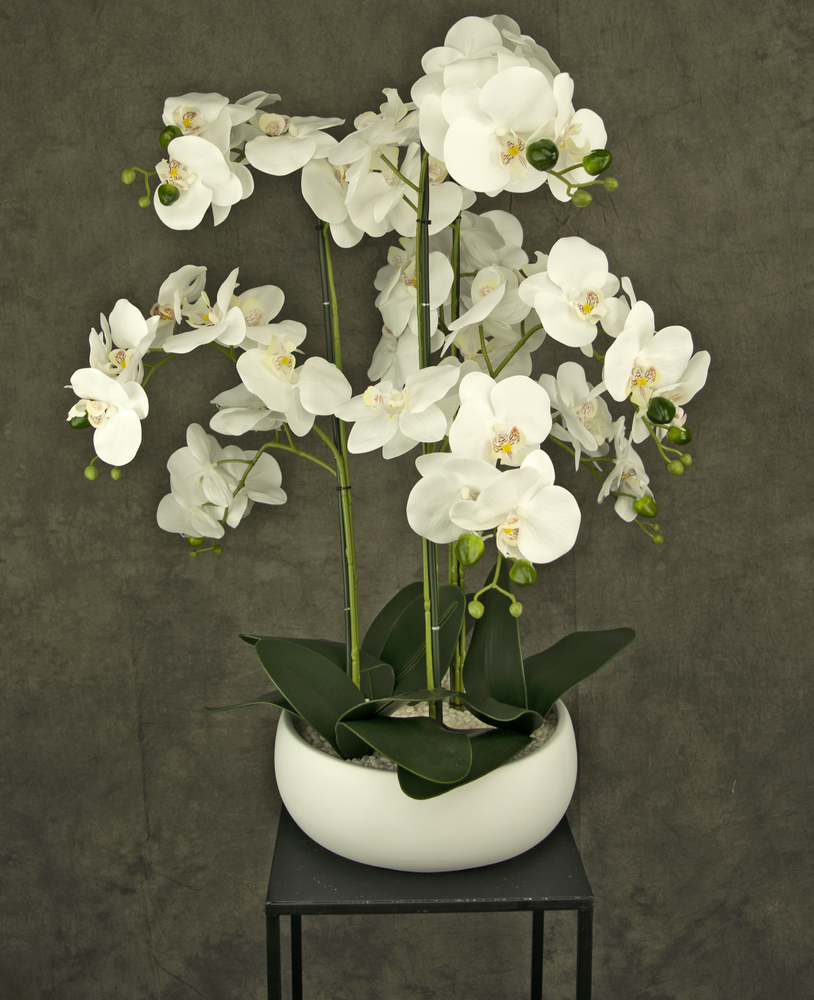 Orchidea artificiale ciclamino 49 cm