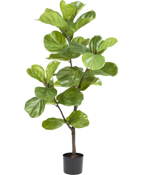 Greenmoods Planta artificial Ficus Tabaco Deluxe 125 cm