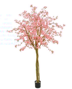 Greenmoods Kunstigt træ Kirsebærblomst pink 240 cm