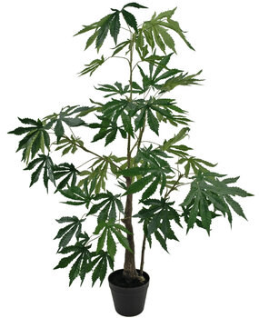 Greenmoods Plante artificielle feuilles de chanvre cannabis 120 cm Greenmoods Plante artificielle feuilles de chanvre cannabis 120 cm