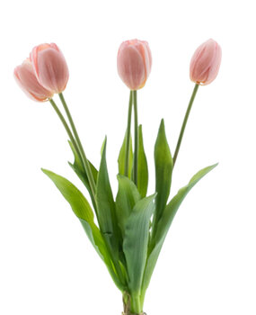 Greenmoods Bouquet de tulipes artificielles Real Touch Rose 40 cm Greenmoods Bouquet de tulipes artificielles Real Touch Rose 40 cm