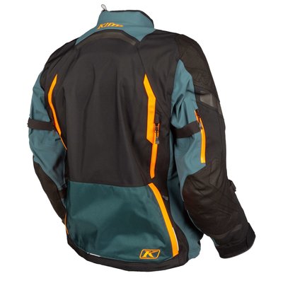 KLIM Badlands Pro Motorcycle Jacket - Petrol - Strike Orange