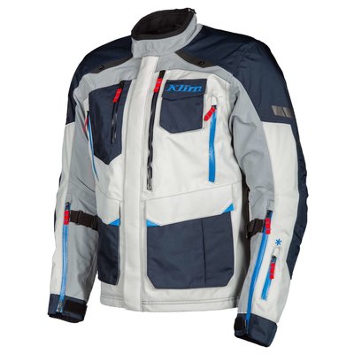 KLIM Carlsbad Motorcycle Jacket - Navy Blue - Cool Gray