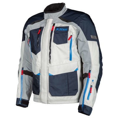 KLIM Carlsbad Motorjas - Navy Blue - Cool Gray - Maat SM