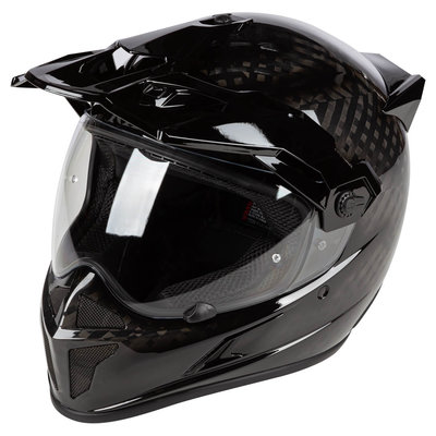 KLIM Krios Karbon Adventure helmet - Gloss Karbon Black