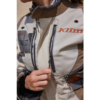 KLIM Artemis 2022 Women's Motorcycle Jacket -Monument Gray - Wintermint