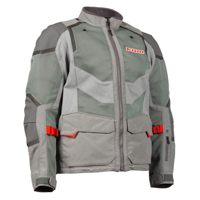 KLIM Baja S4 Motorcycle Jacket - Cool Gray - Red Rock