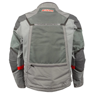 KLIM Baja S4 Motorcycle Jacket - Cool Gray - Red Rock