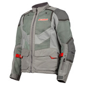 KLIM Baja S4 Motorcycle Jacket - Cool Gray - Red Rock