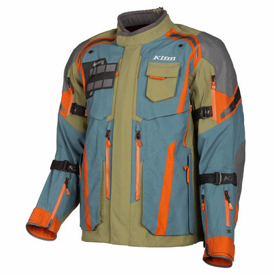 KLIM Badlands Pro A3 Motorcycle Jacket - Petrol - Potter's Clay