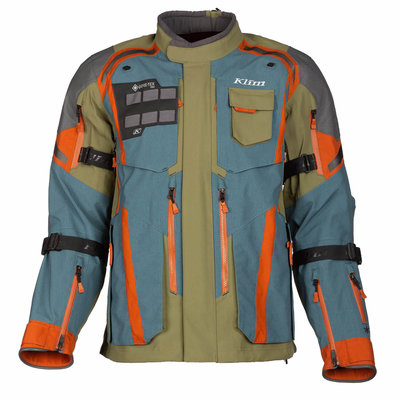 KLIM Badlands Pro A3 Motorcycle Jacket - Petrol - Potter's Clay