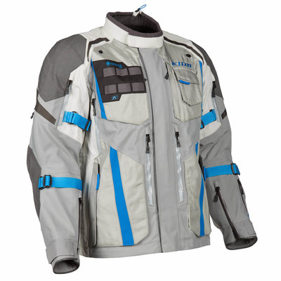 KLIM Badlands Pro Motorcycle Jacket - Cool Gray - Electric Lemonade