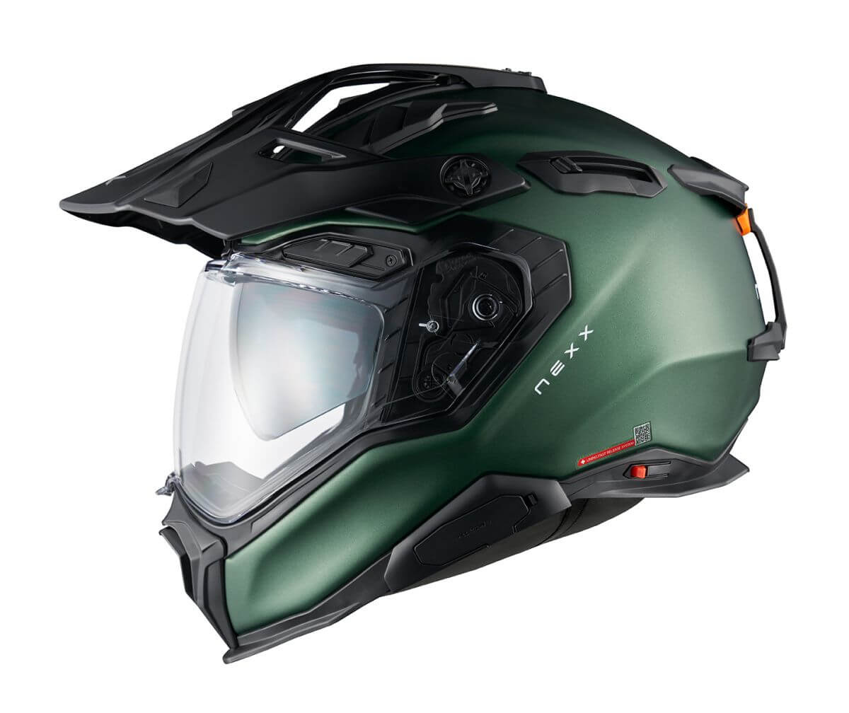 mt adventure helmet Nexx X.Lifecountry Terra Carbon Modular - Matte White/Orange Dual Sport Modular Motorcycle Helmet Approved P