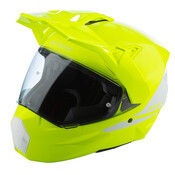 KLIM X1 Alpha Motorcycle Helmet - Gloss Hi-Vis - White