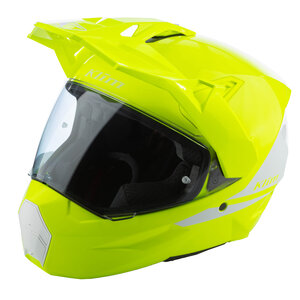 KLIM X1 Alpha Motorcycle Helmet - Gloss Hi-Vis - White