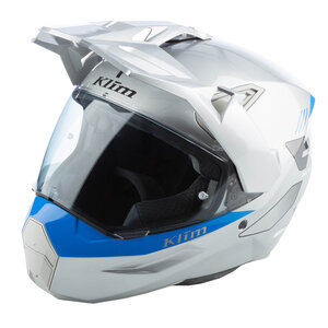 KLIM X1 Alpha Motorcycle Helmet - Gloss Concept High Rise - Electric Blue Lemonade