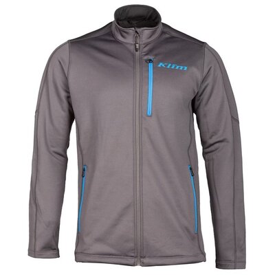 KLIM Inferno Jacket Asphalt - Electric Blue Lemonade