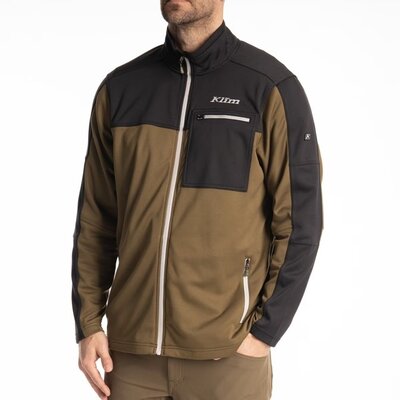 KLIM Glacier Jacket Dark Olive - Black