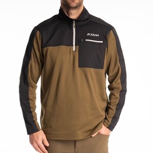 KLIM Glacier 1/4 Zip Dark Olive - Black