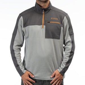 KLIM Glacier 1/4 Zip Monument - Asphalt