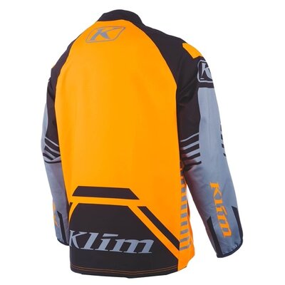 KLIM Revolt 1/4 Zip Pullover Black - Strike Orange