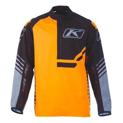 KLIM Revolt 1/4 Zip Pullover Black - Strike Orange