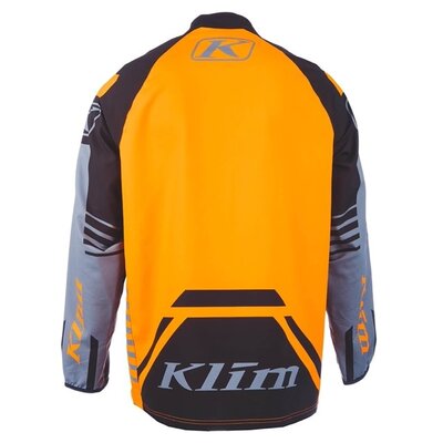 KLIM Revolt 1/4 Zip Pullover Black - Strike Orange
