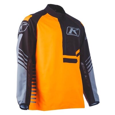 KLIM Revolt 1/4 Zip Pullover Black - Strike Orange