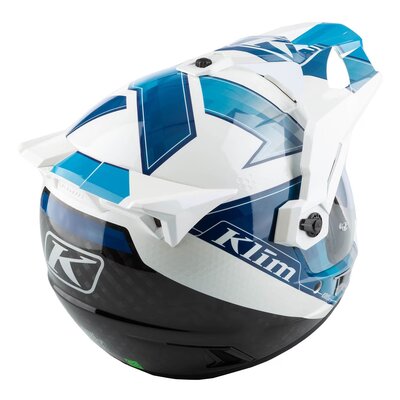 KLIM Krios Pro Helmet ECE/DOT Spectrum White - Blue