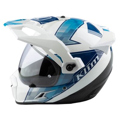 KLIM Krios Pro Helmet ECE/DOT Spectrum White - Blue