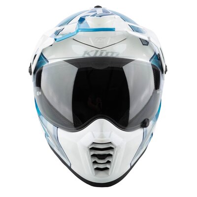 KLIM Krios Pro Helmet ECE/DOT Spectrum White - Blue