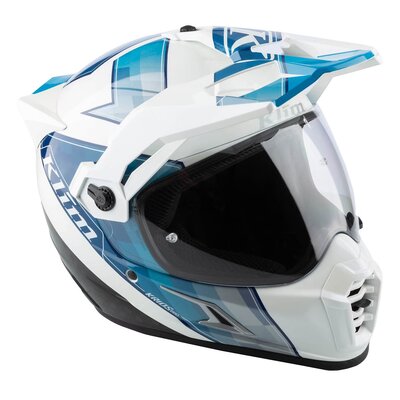KLIM Krios Pro Helmet ECE/DOT Spectrum White - Blue
