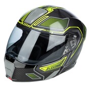KLIM GT1 Expedition Helmet CCC/DOT Encrypted Gloss Asphalt - Hi-Vis