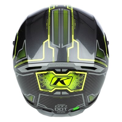 KLIM GT1 Expedition Helmet CCC/DOT Encrypted Gloss Asphalt - Hi-Vis