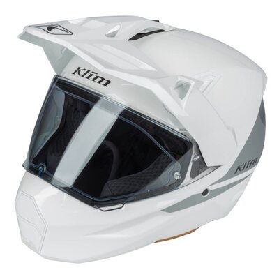KLIM X1 Alpha Helmet ECE/DOT Gloss White - High-rise