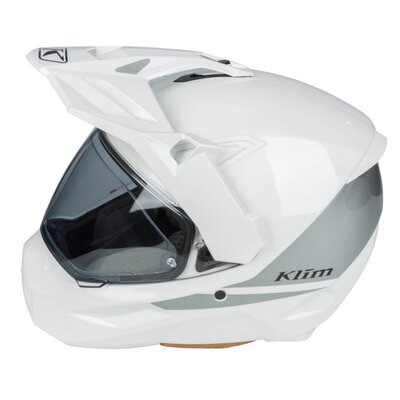 KLIM X1 Alpha Helmet ECE/DOT Gloss White - High-rise