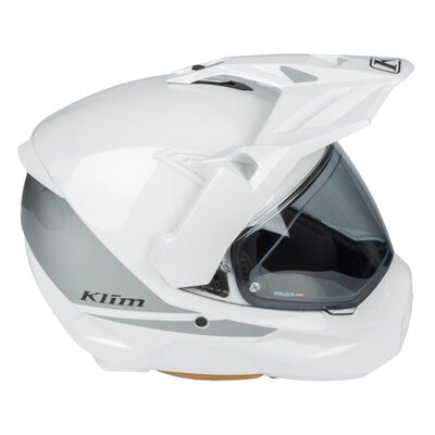 KLIM X1 Alpha Helmet ECE/DOT Gloss White - High-rise
