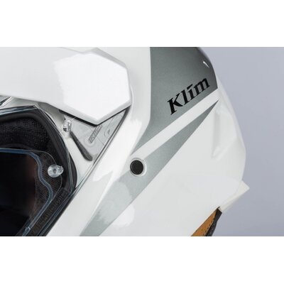KLIM X1 Alpha Helmet ECE/DOT Gloss White - High-rise