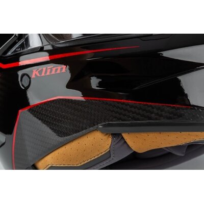 KLIM X1 Alpha Helmet ECE/DOT Quanta Gloss Black - Fiery Red