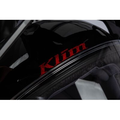 KLIM X1 Alpha Helmet ECE/DOT Quanta Gloss Black - Fiery Red