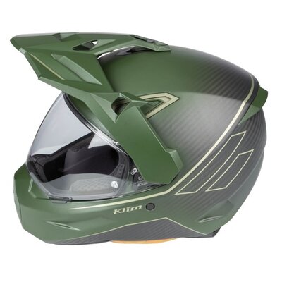 KLIM X1 Alpha Helmet ECE/DOT Quanta Matte Rifle Green - Oil Green