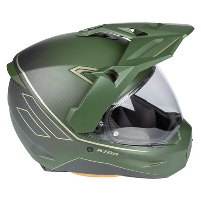 KLIM X1 Alpha Helmet ECE/DOT Quanta Matte Rifle Green - Oil Green