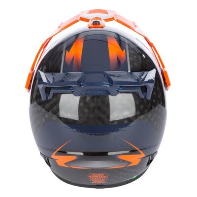 KLIM Krios Pro Helmet ECE/DOT Echo Gloss Black - Striking Orange - Petrol