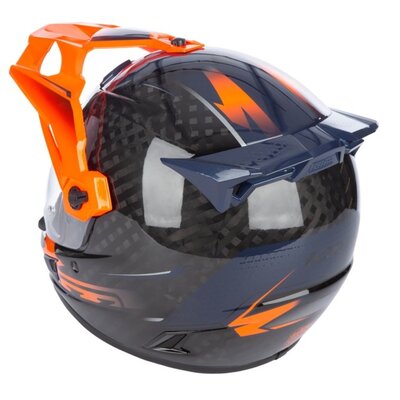 KLIM Krios Pro Helmet ECE/DOT Echo Gloss Black - Striking Orange - Petrol