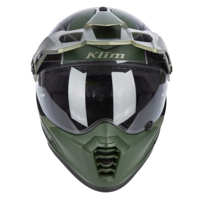 KLIM Krios Pro Helmet ECE/DOT Echo Matte Black - Rifle Green - Oil Green