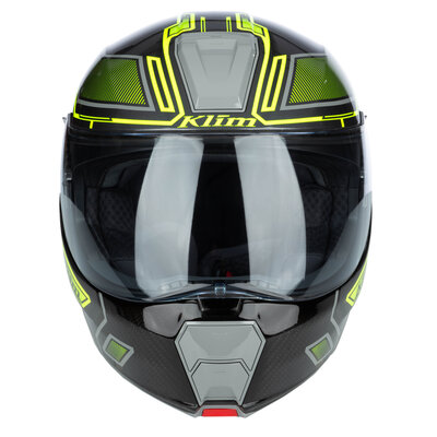 KLIM GT1 Expedition Helmet ECE/DOT Encrypted Gloss Asphalt – Hi-Vis