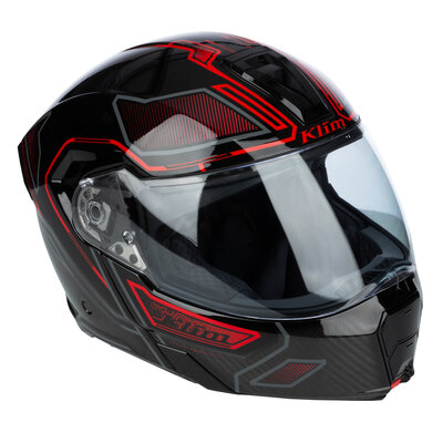 KLIM GT1 Expedition Helmet ECE/DOT Encrypted Gloss Black – Redrock