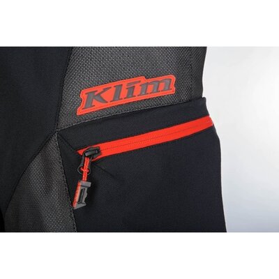 KLIM Baja Pant Black - Fiery Red
